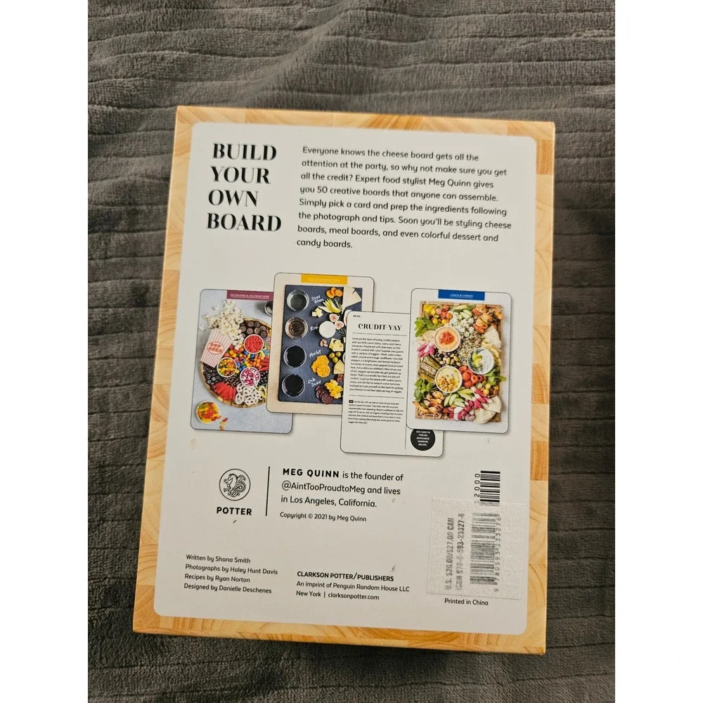 The Cheese Board Deck by Meg Quinn 50 Cards for Styling Spreads Savory & Sweet